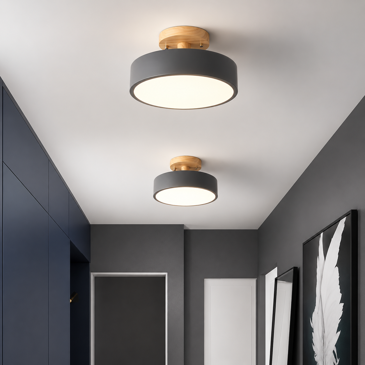 Moderne Runde LED Deckenleuchte