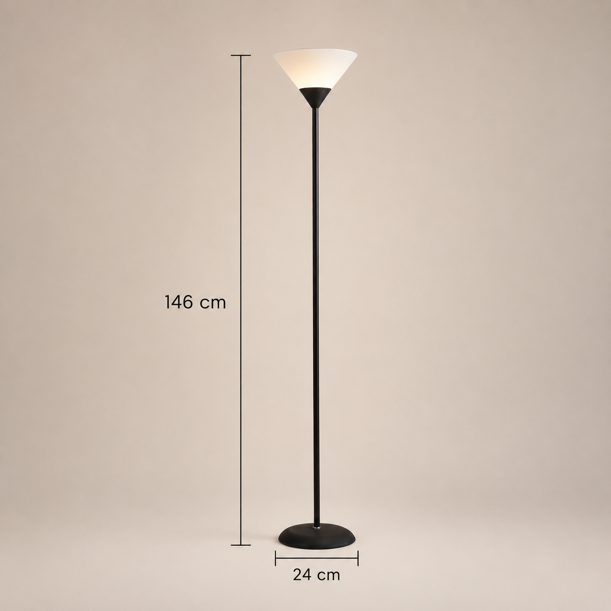 LED Warmweiße Stehlampe